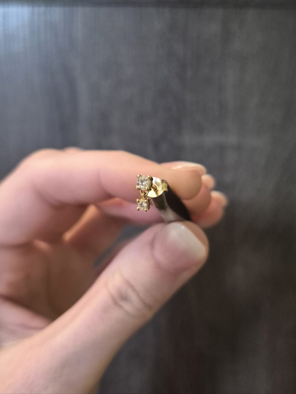 Mejuri 14k Gold Single Droplet Stud - Picture 4 of 6